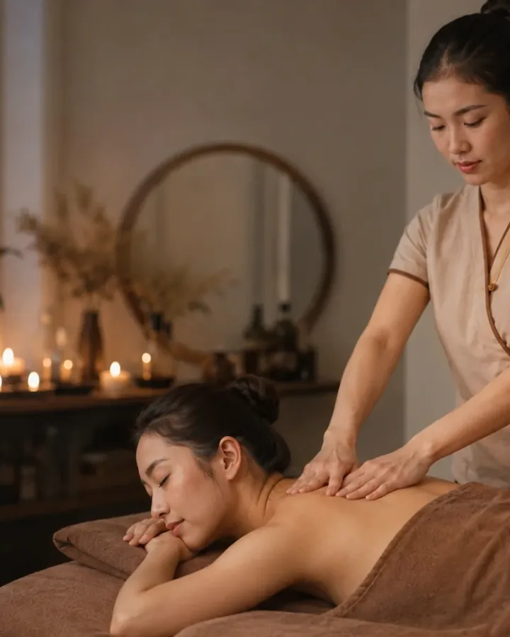 Kỹ thuật viên đang chăm sóc khách